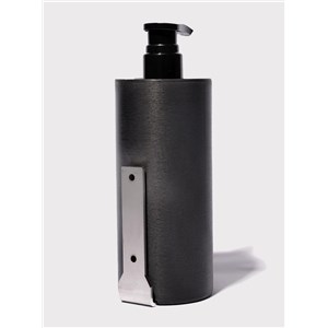 HOLDER BLACK 500 NEFEL FACE & HAND SOAP Kubek na butelki 480 ml do mocowania do ściany dla Mydła w płynie. Kolor czarny - zdjęcie 2