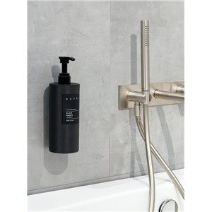 HOLDER BLACK 500 NEFEL FACE & HAND SOAP Kubek na butelki 480 ml do mocowania do ściany dla Mydła w płynie. Kolor czarny - zdjęcie 3