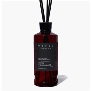 NEFÉL FRAGRANCE DATE & POMEGRANATE REED DIFFUSER 480 ml - Dyfuzor zapachowy z patyczkami – zapach daktyl i granat