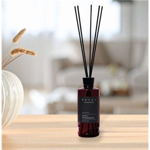 NEFÉL FRAGRANCE DATE & POMEGRANATE REED DIFFUSER 480 ml - Dyfuzor zapachowy z patyczkami – zapach daktyl i granat - zdjęcie 4