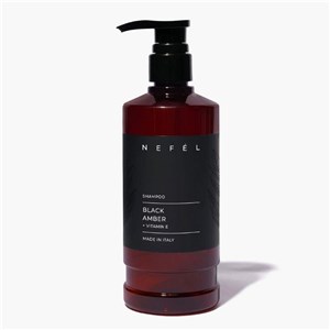 NEFÉL SHAMPOO BLACK AMBER 480 ml - Szampon rewitalizujący Ambra
