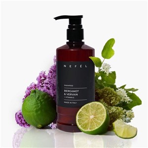 NEFÉL SHAMPOO BERGAMOT & VERVAIN 480 ml - Szampon rewitalizujący Bergamotka i Werbena - zdjęcie 2
