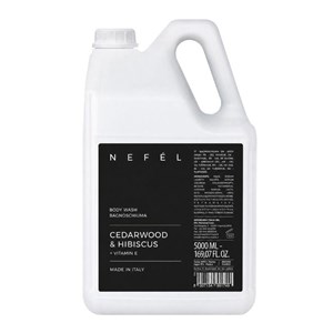 NEFÉL BODY WASH CEDARWOOD & HIBISCUS 5000 ml - Żel pod prysznic Drzewo cedrowe i hibiskus