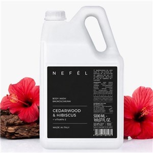 NEFÉL BODY WASH CEDARWOOD & HIBISCUS 5000 ml - Żel pod prysznic Drzewo cedrowe i hibiskus - zdjęcie 2