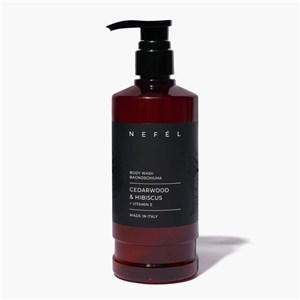 NEFÉL BODY WASH CEDARWOOD & HIBISCUS 480 ml - Żel pod prysznic Drzewo cedrowe i hibiskus