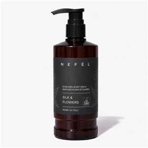NEFÉL SILK & FLOWERS ECOLABEL BODY WASH 480 ml - Żel pod prysznic o kwiatowym zapachu