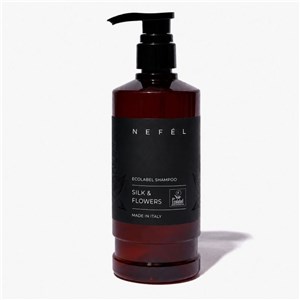 NEFÉL SILK & FLOWERS ECOLABEL SHAMPOO 480 ml - Szampon rewitalizujący o kwiatowym zapachu