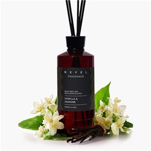 NEFÉL FRAGRANCE VANILLA & JASMINE 480 ml - Dyfuzor zapachowy z patyczkami,  zapach wanilia i jaśmin - zdjęcie 2