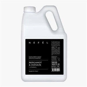 NEFÉL HAIR & BODY WASH BERGAMOT & VERVAIN 5000 ml - Żel i szampon 2w1 Bergamotka i werbena 