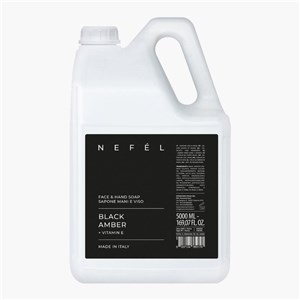 NEFÉL FACE & HAND SOAP BLACK AMBER 5000 ml - Mydło do twarzy i rąk Ambra 