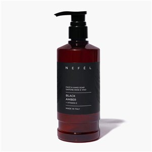 NEFÉL FACE & HAND SOAP BLACK AMBER 480 ml - Mydło do twarzy i rąk Ambra