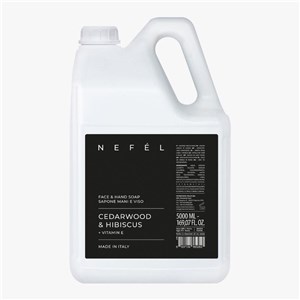 NEFÉL FACE & HAND SOAP CEDARWOOD & HIBISCUS 5000 ml - Mydło do twarzy i rąk Drzewo Cedrowe i Hibiskus