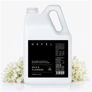 NEFÉL SHOWER GEL SILK & FLOWERS ECOLABEL 5000 ml - Żel pod prysznic o zapachu kwiatowym  - zdjęcie 2
