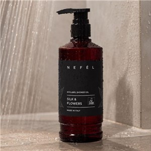 NEFÉL SHOWER GEL SILK & FLOWERS ECOLABEL 480 ml - Żel pod prysznic o zapachu kwiatowym  - zdjęcie 4