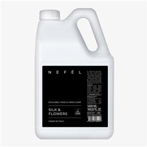 NEFÉL ECOLABEL FACE & HAND SOAP SILK & FLOWERS 5000 ml - Mydło do twarzy i rąk o zapachu kwiatowym