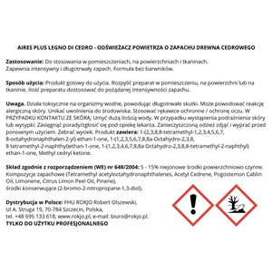 AIRES PLUS LEGNO DI CEDRO 750 ml - Odświeżacz powietrza o zapachu drewna cedrowego - zdjęcie 6