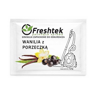 Freshtek GRANULKI ZAPACHOWE DO ODKURZACZY WORKOWYCH – WANILIA Z PORZECZKĄ 