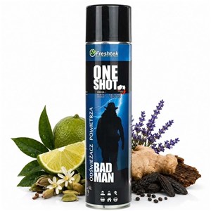 Freshtek ONE SHOT ODŚWIEŻACZ BAD MAN 600ml (prem) - zdjęcie 4