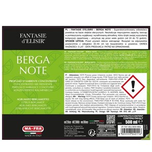 FANTASIE DI ELISIR BERGA NOTE 500 ml - zdjęcie 3