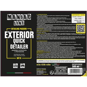 MANIAC LINE - EXTERIOR QUICK DETAILER 500 ml - zdjęcie 10