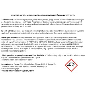 NEOFORT MATIC 5000 kg - Alkaliczny środek do mycia pieców konwekcyjnych  - zdjęcie 6