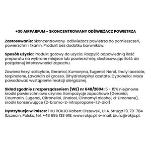 +30 AIRPARFUM 750 ml - Odświeżacz do pomieszczeń - zdjęcie 3