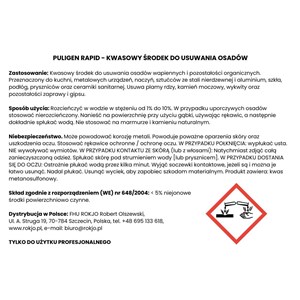PULIGEN RAPID 1 l - Płyn do usuwania kamienia i osadów - zdjęcie 5