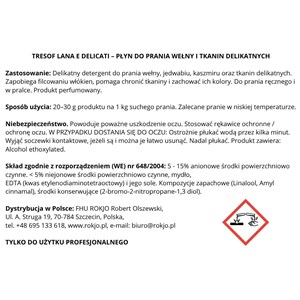 TRESOF LANA E DELICATI 5 kg - Środek do prania wełny i tkanin delikatnych  - zdjęcie 6