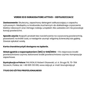 VERDE ECO SGRASSATORE ATTIVO 750 ml - Odtłuszczacz do kuchni  - zdjęcie 6